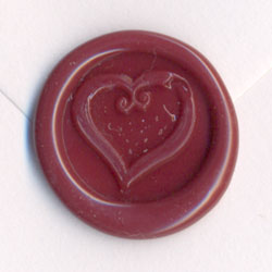 Burgundy Wax Envelope Seals