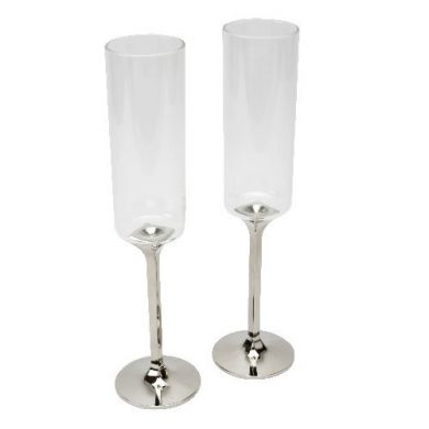 Square Stemed Champagne Flutes.