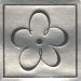 Silver Daisy Envelope Seals